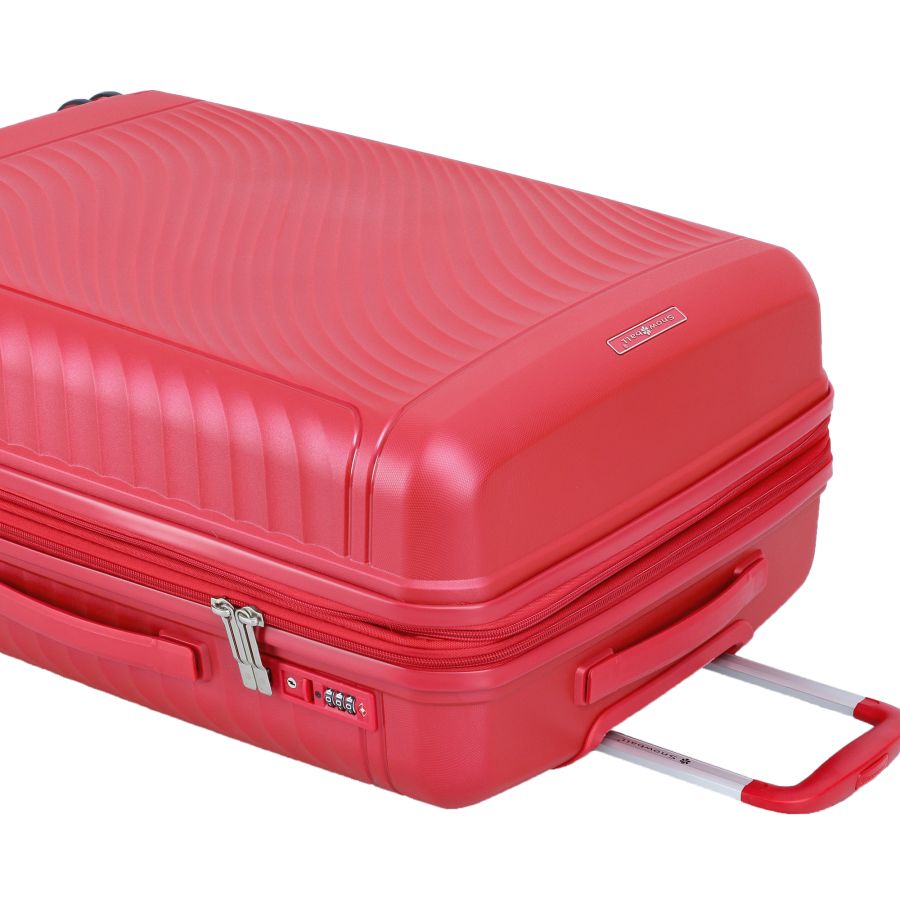 Чемодан большой Snowball Snowball 49703 из полипропилена 105+18 л 76×51×30 см Красный