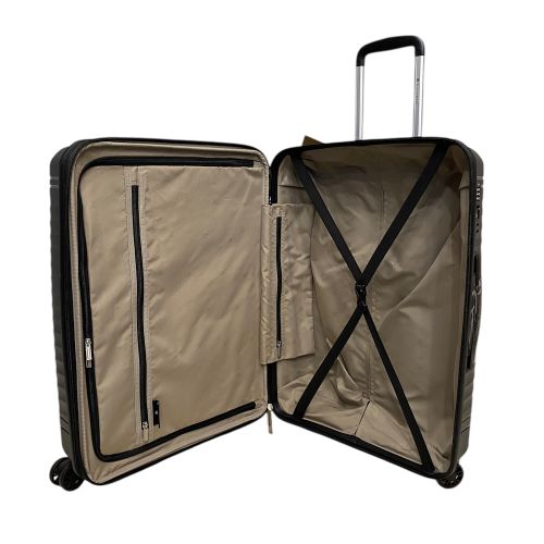 Чемодан большой Snowball Snowball 49703 из полипропилена 105+18 л 76×51×30 см Чёрный