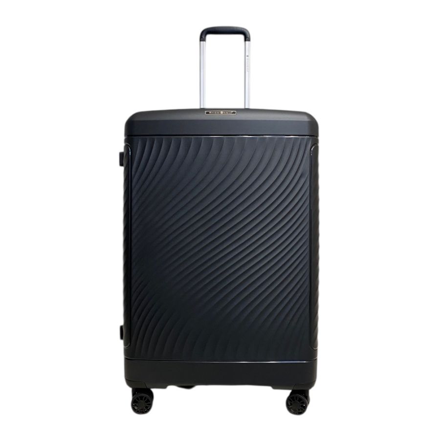 Чемодан большой Snowball Snowball 49703 из полипропилена 105+18 л 76×51×30 см Чёрный