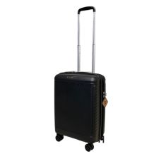 Чемодан маленький Snowball 49703 из полипропилена 36+9 л 55×39×22 см Чёрный