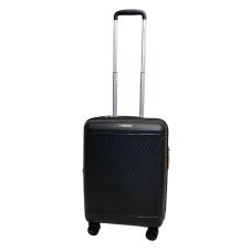Чемодан маленький Snowball 49703 из полипропилена 36+9 л 55×39×22 см Чёрный