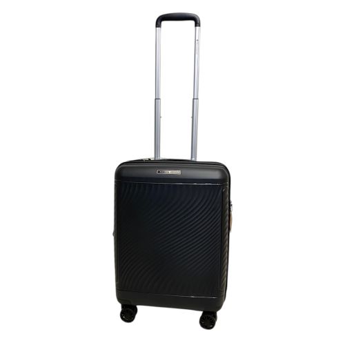 Чемодан маленький Snowball 49703 из полипропилена 36+9 л 55×39×22 см Чёрный