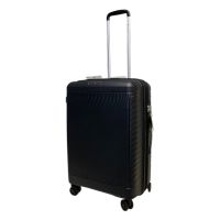 Чемодан средний Snowball 49703 из полипропилена 68+13 л 65×46×25 см Чёрный