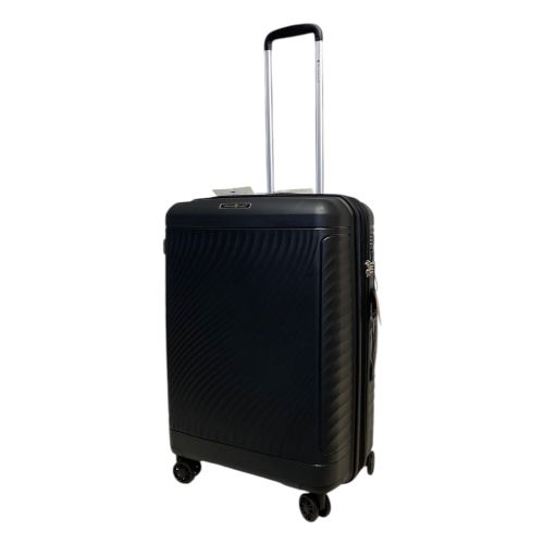 Чемодан средний Snowball 49703 из полипропилена 68+13 л 65×46×25 см Чёрный