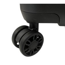 Чемодан средний Snowball 49703 из полипропилена 68+13 л 65×46×25 см Чёрный