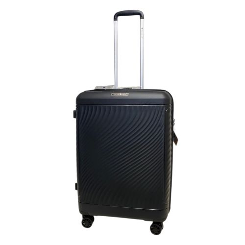 Чемодан средний Snowball 49703 из полипропилена 68+13 л 65×46×25 см Чёрный