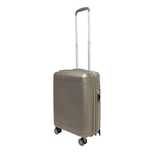 Чемодан маленький Snowball 49703 из полипропилена 36+9 л 55×39×22 см Шампань