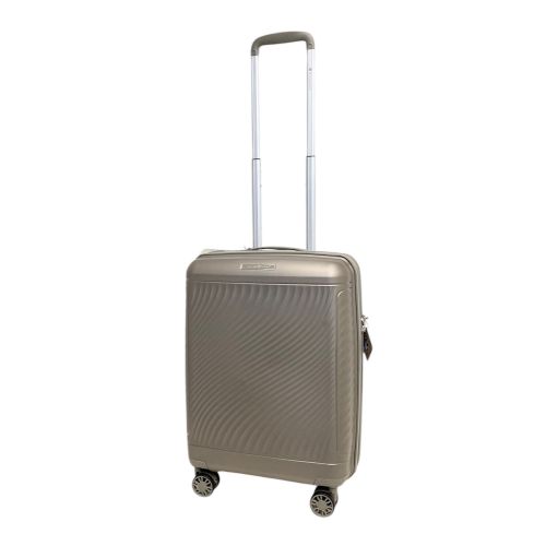 Чемодан маленький Snowball 49703 из полипропилена 36+9 л 55×39×22 см Шампань