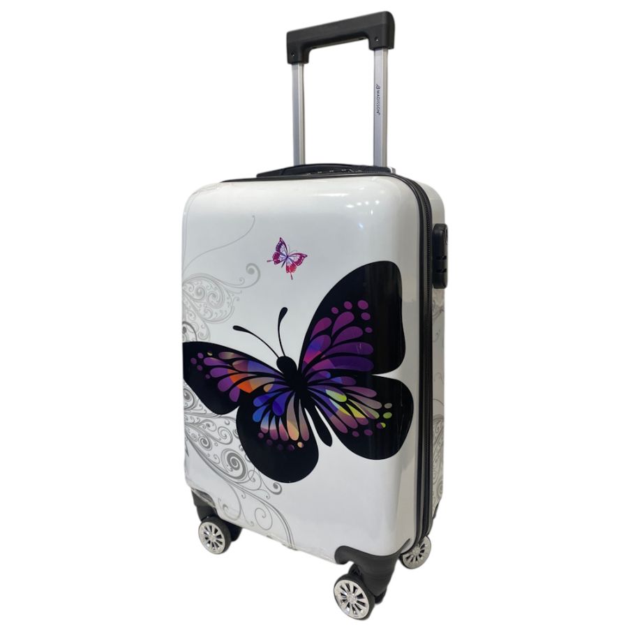 Чемодан маленький Madisson Snowball 26820 из поликарбоната 30 л 55×35×20 см Белый