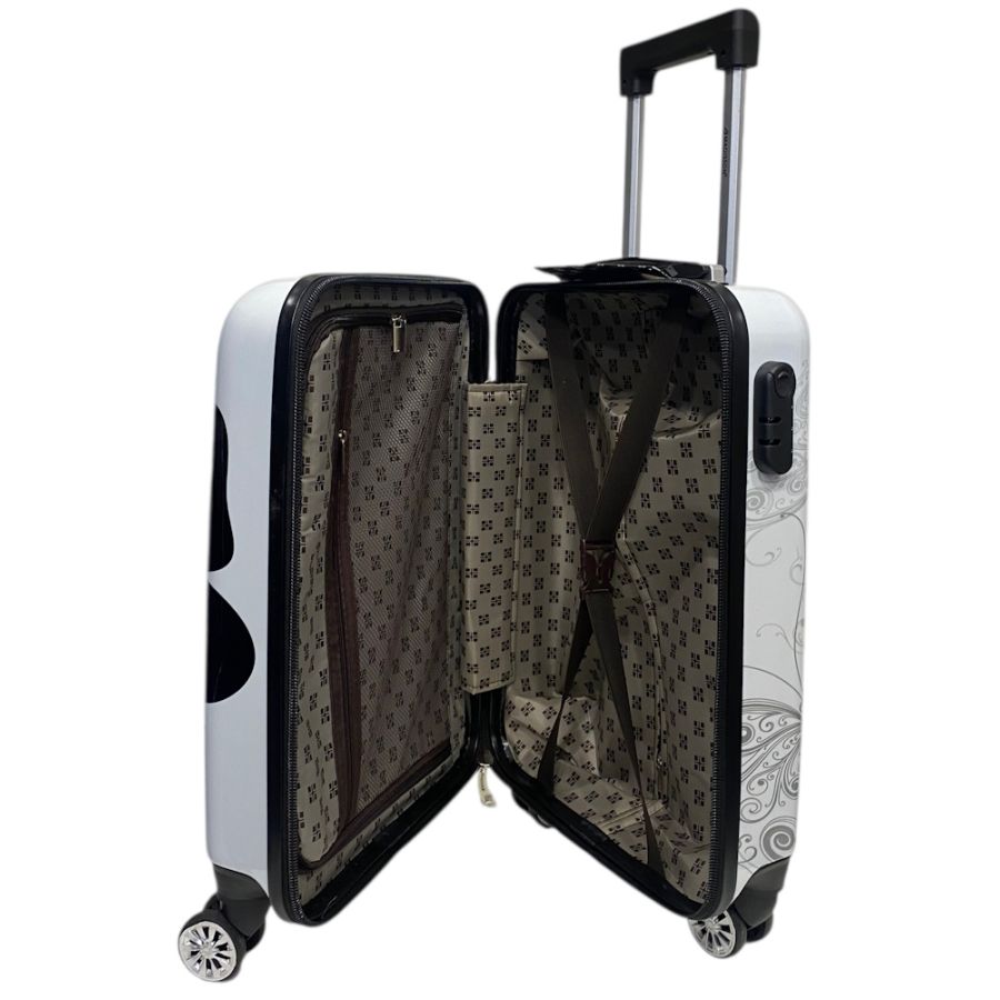 Чемодан маленький Madisson Snowball 26820 из поликарбоната 30 л 55×35×20 см Белый