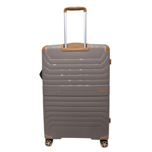 Чемодан большой Snowball 59103 из полипропилена 110+18 л 76×52×31 см Шампань