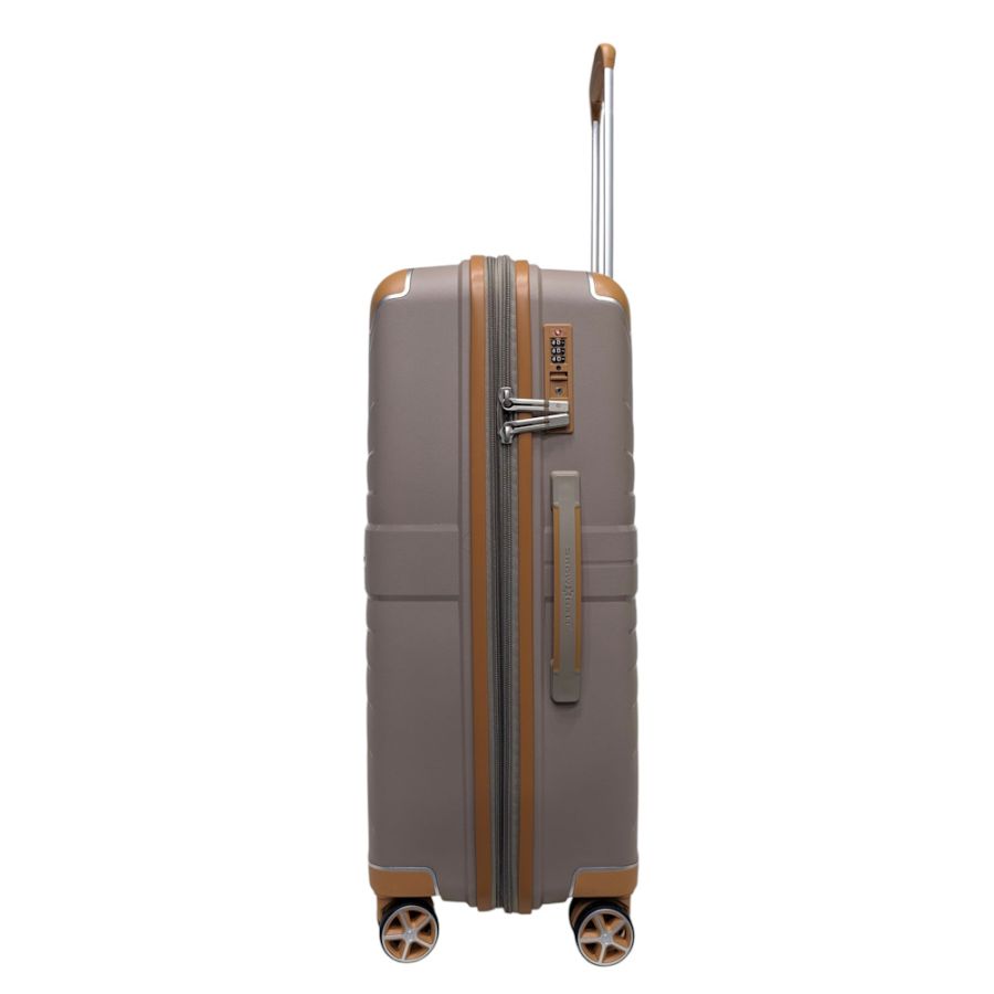 Чемодан маленький Snowball 59103 из полипропилена 38 л 55×37×21 см Шампань
