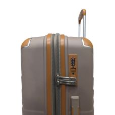 Чемодан маленький Snowball 59103 из полипропилена 38 л 55×37×21 см Шампань