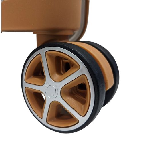 Чемодан маленький Snowball 59103 из полипропилена 38 л 55×37×21 см Шампань