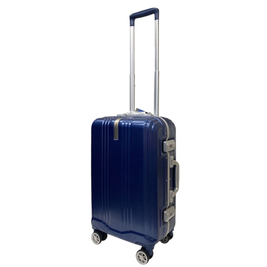 Чемодан маленький Snowball 85903 из поликарбоната 39 л 57×38,5×22,5 см Синий