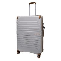 Чемодан Snowball 59103 большой 110+18 л TSA Полипропилен Кремовый