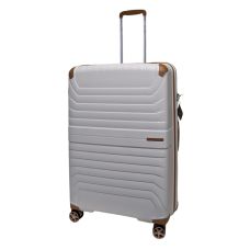 Чемодан Snowball 59103 большой 110+18 л TSA Полипропилен Кремовый