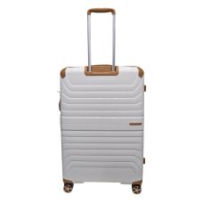 Чемодан Snowball 59103 большой 110+18 л TSA Полипропилен Кремовый
