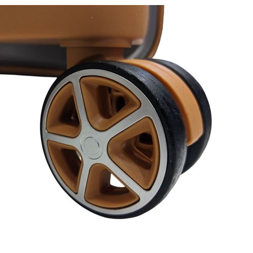 Чемодан маленький Snowball 59103 из полипропилена 38 л 55×37×21 см Серый