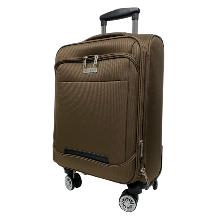Чемодан Worldline Airtex 621 малый 40 л Ручная кладь TSA Полиэстер Коричневый