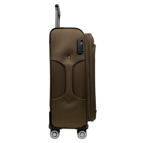 Чемодан Worldline Airtex 621 малый 40 л Ручная кладь TSA Полиэстер Коричневый