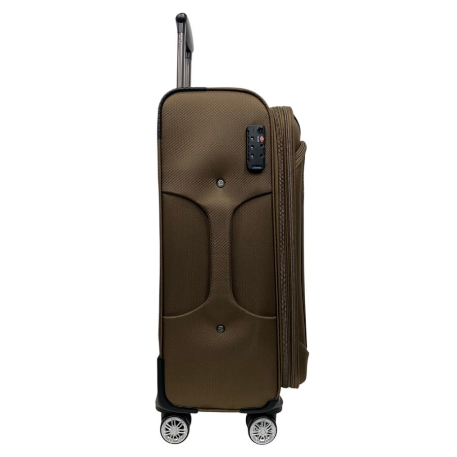 Чемодан Worldline Airtex 621 малый 40 л Ручная кладь TSA Полиэстер Коричневый