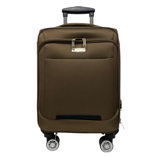 Чемодан Worldline Airtex 621 малый 40 л Ручная кладь TSA Полиэстер Коричневый