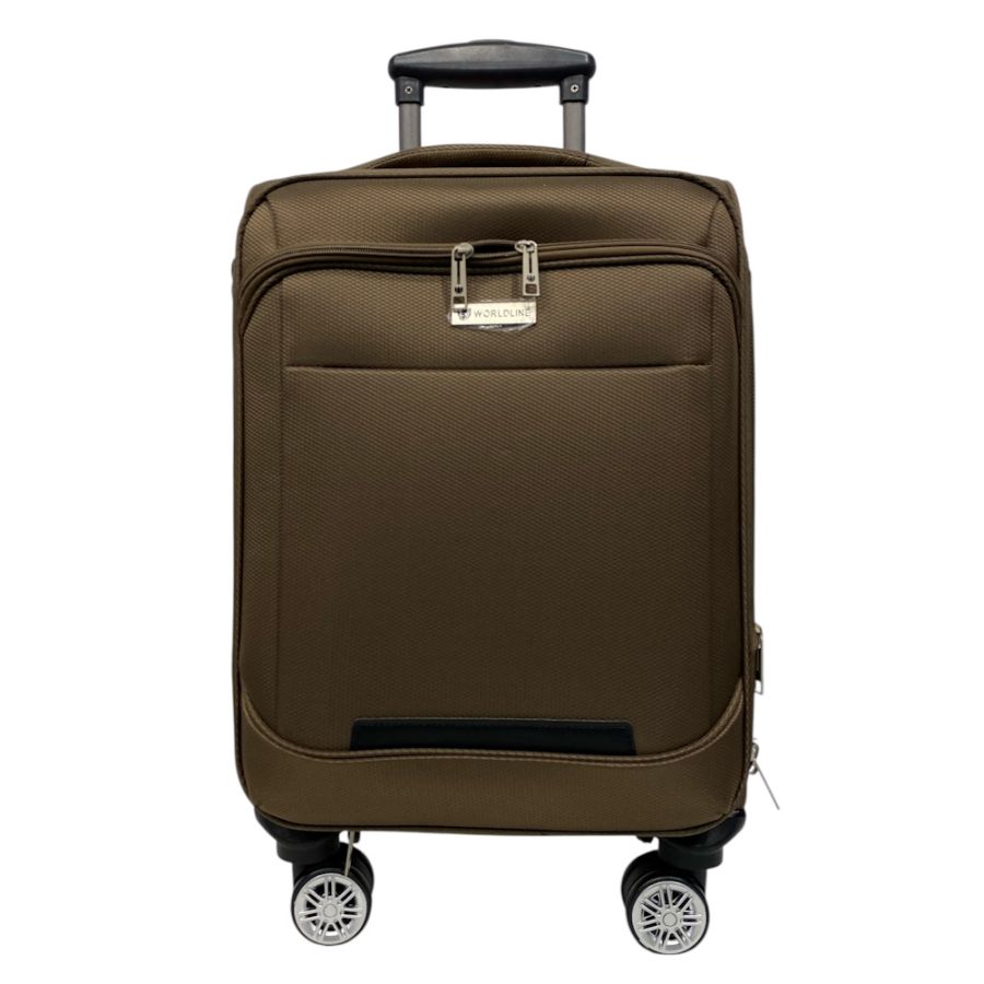 Чемодан Worldline Airtex 621 малый 40 л Ручная кладь TSA Полиэстер Коричневый