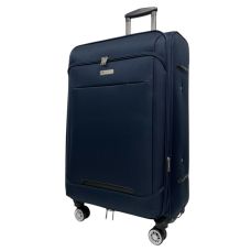 Чемодан Worldline Airtex 621 большой 110 л Полиэстер Темно-синий