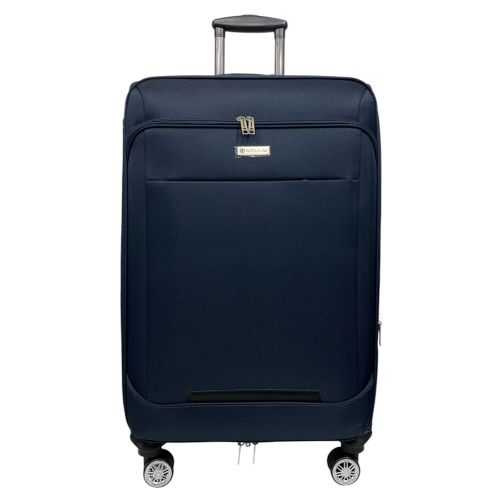 Чемодан Worldline Airtex 621 большой 110 л Полиэстер Темно-синий