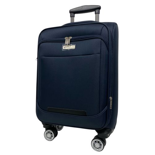 Чемодан Worldline Airtex 621 малый 40 л Ручная кладь TSA Полиэстер Темно-синий