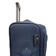 Чемодан Worldline Airtex 621 малый 40 л Ручная кладь TSA Полиэстер Темно-синий