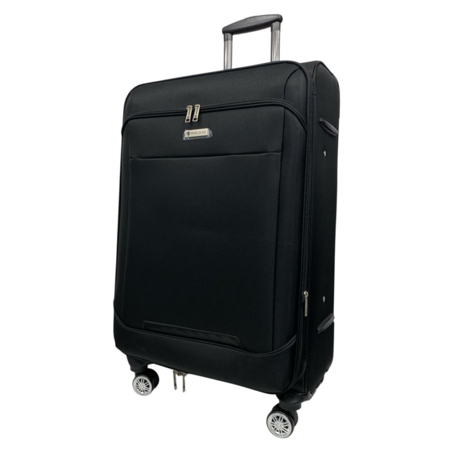 Чемодан Worldline Airtex 621 из полиэстера большой Черный