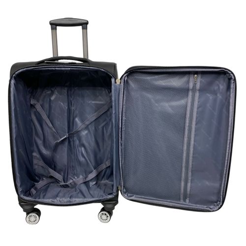 Чемодан Worldline Airtex 621 из полиэстера большой Черный