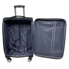 Чемодан Worldline Airtex 621 из полиэстера маленький для ручной клади Черный