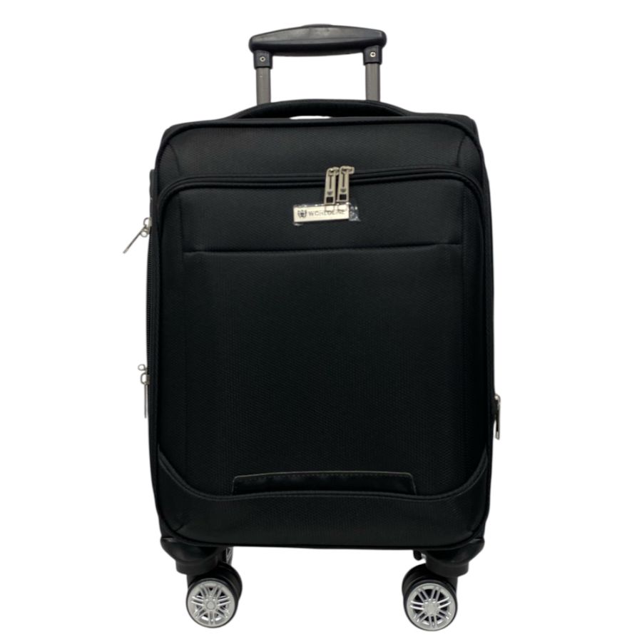 Чемодан Worldline Airtex 621 из полиэстера маленький для ручной клади Черный