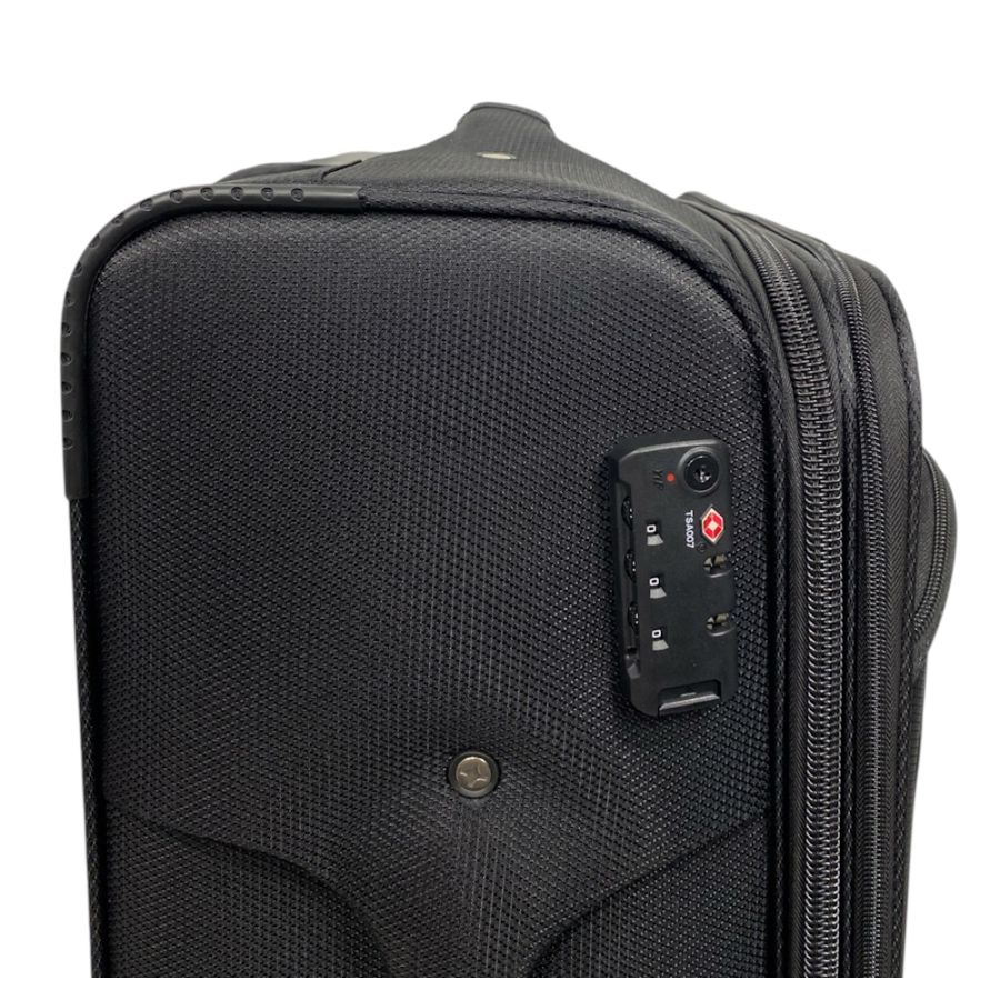 Чемодан Worldline Airtex 621 из полиэстера средний Черный