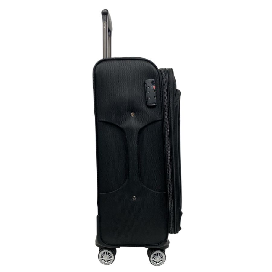 Чемодан Worldline Airtex 621 из полиэстера средний Черный