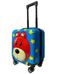 Детский чемодан D01 Blue Bear mini XS поликарбонат-ABS 45x38x27 см Синий