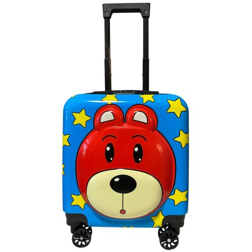 Детский чемодан D01 Blue Bear mini XS поликарбонат-ABS 45x38x27 см Синий