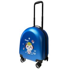 Детский чемодан D01 Blue Pup mini XS поликарбонат-ABS 46x34x23 см