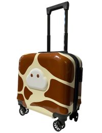 Детский чемодан D01 Cow mini XS поликарбонат-ABS 42x40x23 см