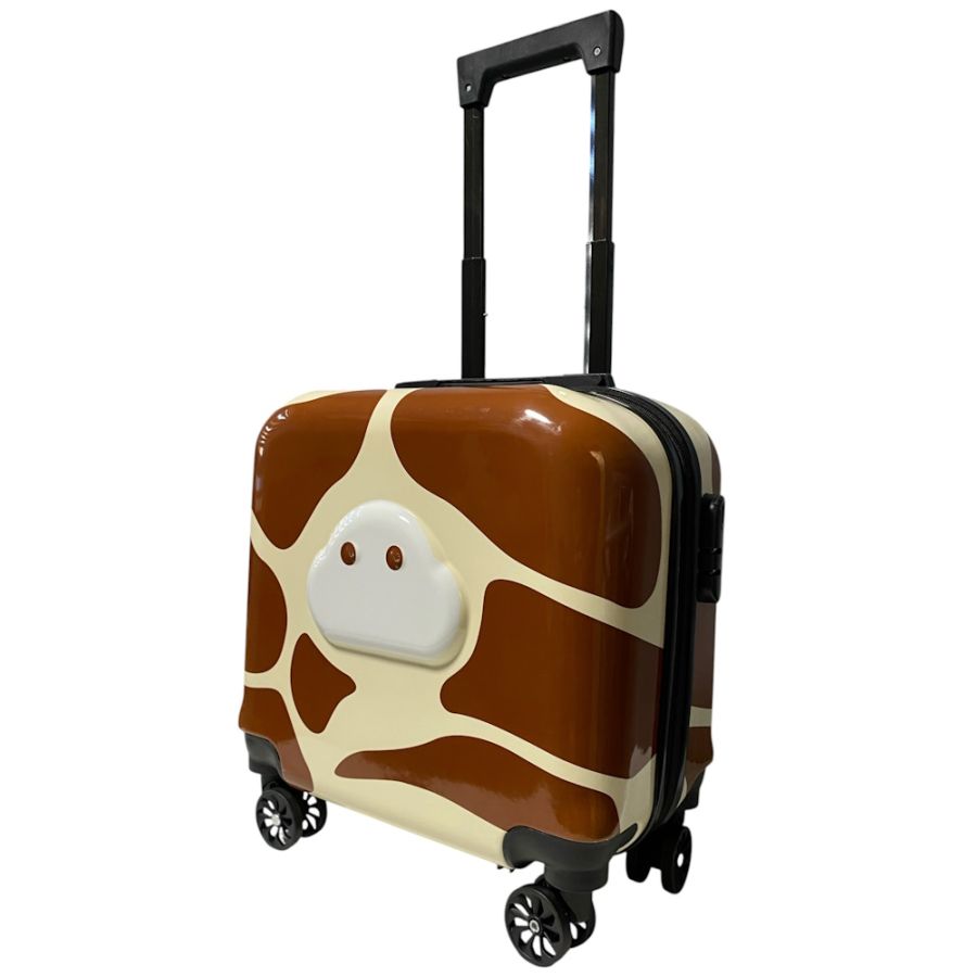 Детский чемодан D01 Cow mini XS поликарбонат-ABS 42x40x23 см