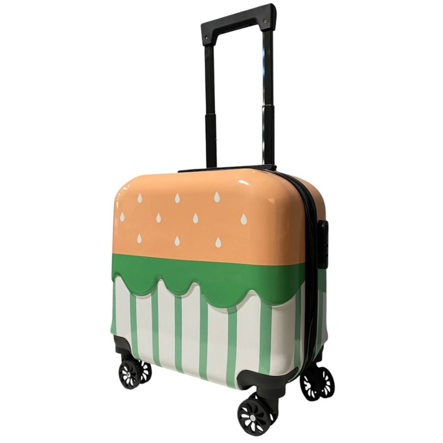 Детский чемодан D01 Strauberry мини XS поликарбонат-ABS 42x40x22 см