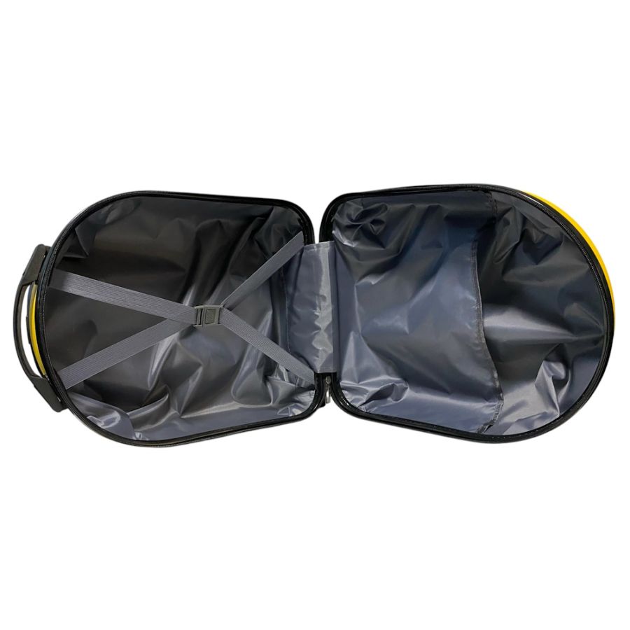 Детский чемодан D01 Yellow Dino mini XS поликарбонат-ABS 46x34x23 см Желтый