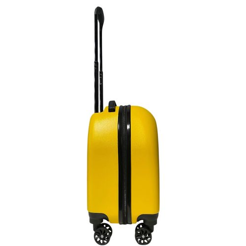 Детский чемодан D01 Yellow Dino mini XS поликарбонат-ABS 46x34x23 см Желтый
