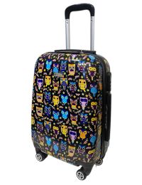 Чемодан Worldline Airtex 809 Black Hibou поликарбонат 55×39×20 см S Разноцветный