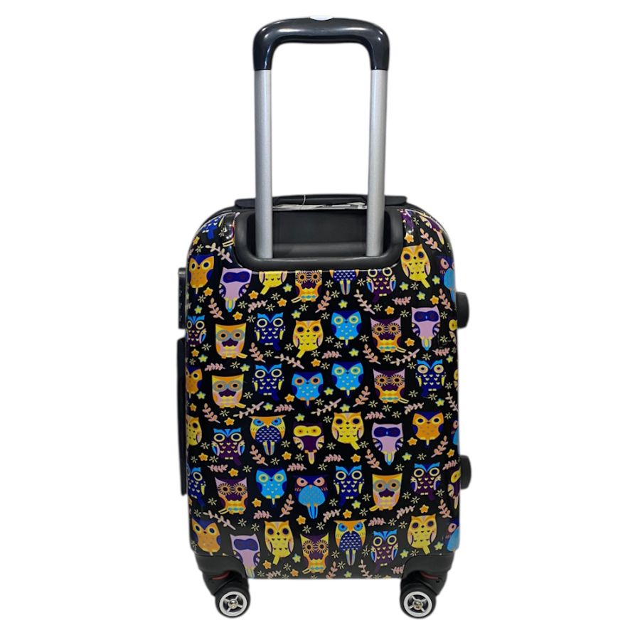 Чемодан Worldline Airtex 809 Black Hibou поликарбонат 55×39×20 см S Разноцветный