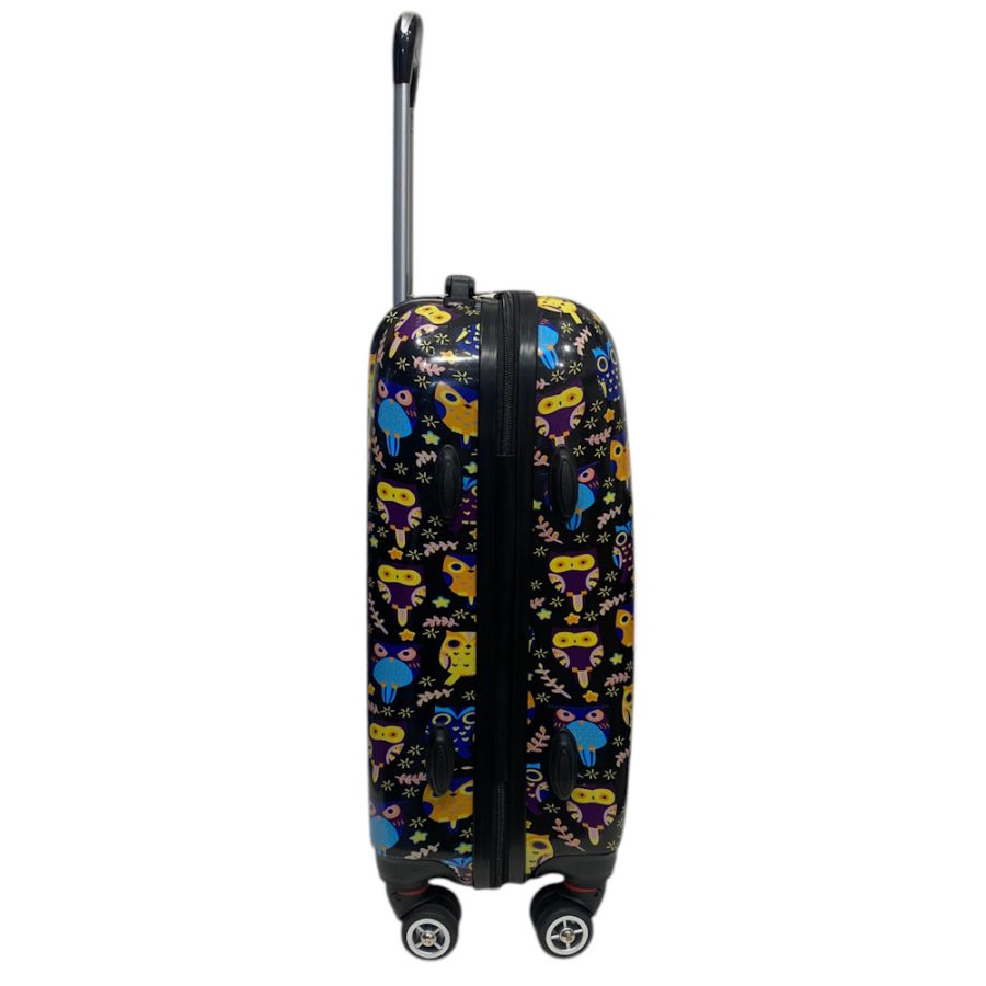 Чемодан Worldline Airtex 809 Black Hibou поликарбонат 55×39×20 см S Разноцветный