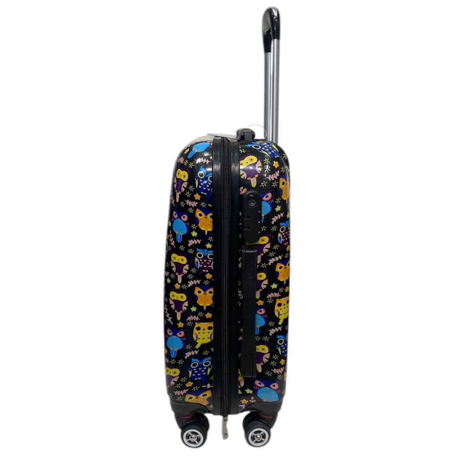 Чемодан Worldline Airtex 809 Black Hibou поликарбонат 55×39×20 см S Разноцветный